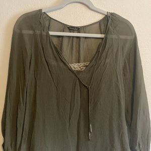 Massimo Dutti green blouse size: 4